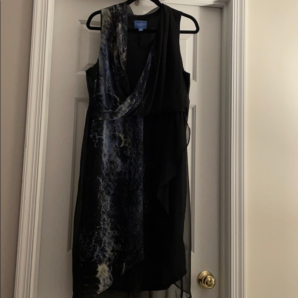 Black patterned dress